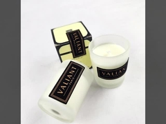 Autocollant adhésif en velours en relief pressé à chaud en or, adapté aux bougies, au parfum