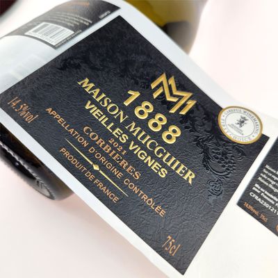 acheter Étiquettes pour bouteilles de champagne sur mesure en CMYK online manufacture
