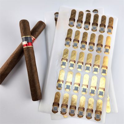 acheter Étiquettes de cigares en relief imprimables résistantes à l'eau autocollants en feuille d'or personnalisés online manufacture
