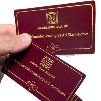 Enveloppes en velours mini-carte avec logo personnalisé Cartes de visite Monnaies de mariage Emballage