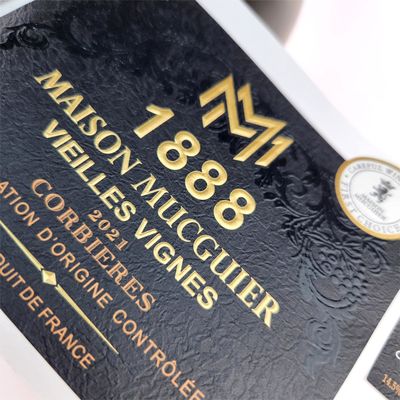 acheter Étiquette haut de gamme de boissons à base de vin rouge Autocollant en vinyle brillant online manufacture
