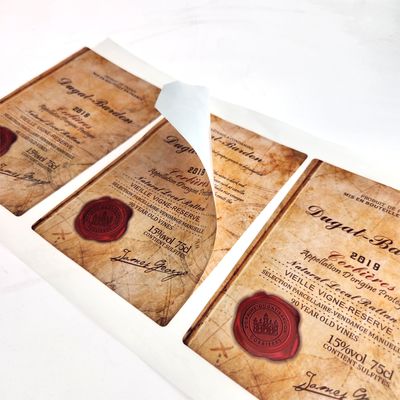 acheter Étiquette de vin sur mesure pour l'impression d'étiquettes de vin rouge online manufacture