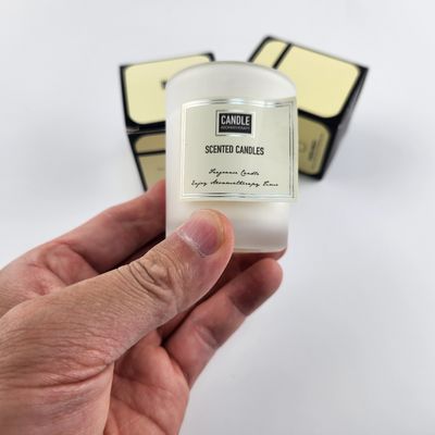 acheter Impression personnalisée en gros de papier texturé, logo, autocollants pour bougies parfumées, étiquettes d'emballage online manufacture