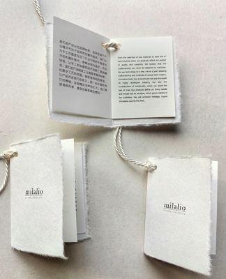 acheter Vêtements de luxe avec logo personnalisé, étiquette de vêtements en carton vert, étiquettes volantes en papier spécial online manufacture