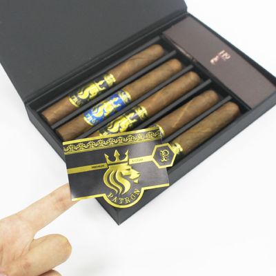 Bon prix Impression d'étiquettes de cigares en papier d'or CMYK en ligne