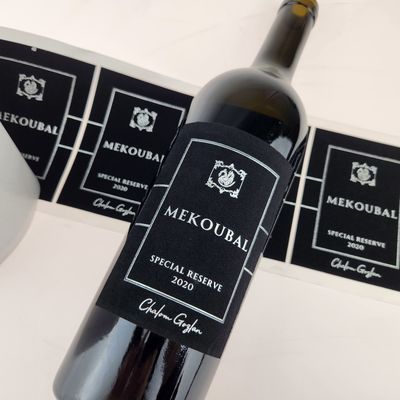 Bon prix Étiquette personnalisée de bouteille de vin de velours avec feuille d'or en ligne