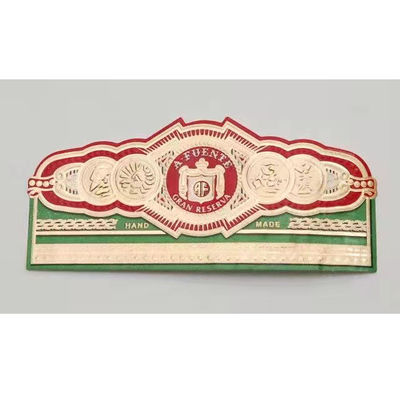 Bon prix Étiquette de cigare imprimée sur mesure en papier épais Étiquette de cigare imprimée en 3D en ligne