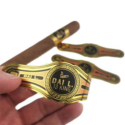 Bon prix Impression flexographique hydrofuge Bandes à cigares Impression cérémonie de mariage Étiquettes adhésives pour l'impression en ligne