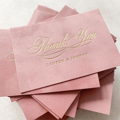Bon prix Étiquette imprimée à l'eau étanche à la bougie Cartes de cartes carrées de velours pour les invitations de vacances en ligne