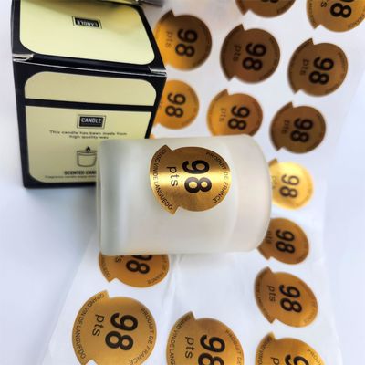 Bon prix Étiquette de bouteille de parfum auto-adhésif sur mesure Étiquette de bougie imperméable Adhésifs pour l' aromathérapie en ligne