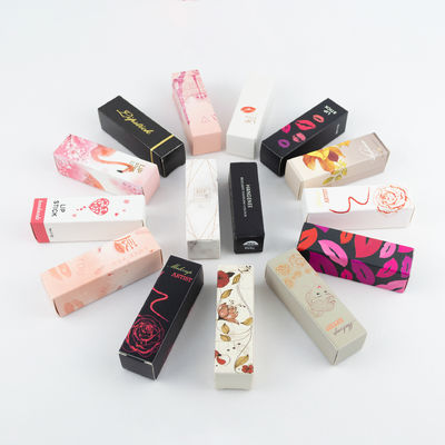 Bon prix Boîte en papier imprimée Emballage maquillage tiroir Boîte maquillage Boîte cosmétique Logo en feuille d'or en ligne