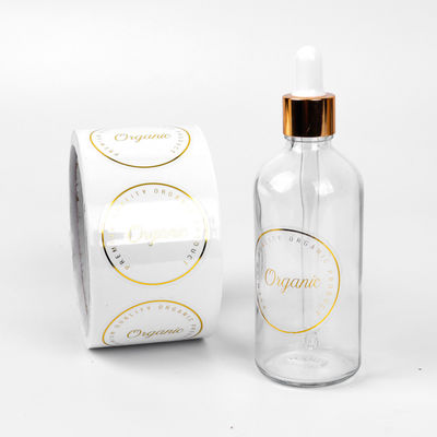 Bon prix Étiquette adhésive personnalisable en papier, autocollant pour bouteille cosmétique, autocollant pour étiquette en ligne