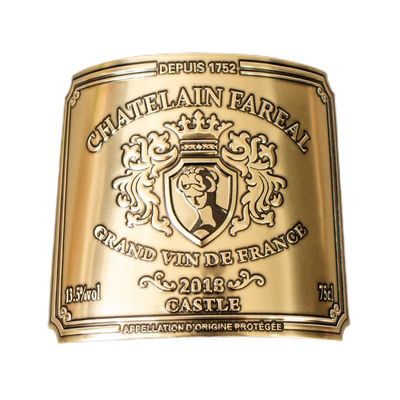 Bon prix Ligne de production entièrement automatique Étiquettes en aluminium auto-adhésives auto-adhésives auto-adhésives en relief pour le vin rouge en ligne