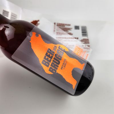 Bon prix Vins de luxe autocollants autocollants vinyle durable étiquette de vin estampage en or pour l'emballage de la cave à vin en ligne
