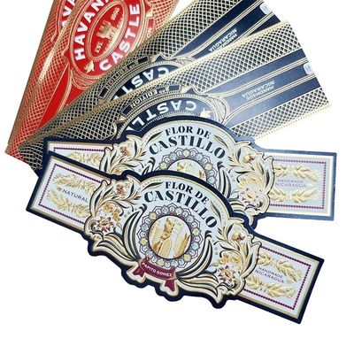 Bon prix Custom Private Logo Gold Foil Embossed Cigar Label and Band with Full-automatic Production en ligne