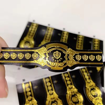 Bon prix Custom Shape ISO9001 Certified Full-automatic Production Gold Foil 3D Embossed Cigar Label for Premium Cigars en ligne
